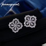 925 Silver Moissanite Diamonds Stud Earrings Wedding Jewelry