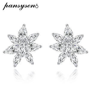 925 Silver 0.25CT Moissanite Diamond Stud Earrings Wedding Gift
