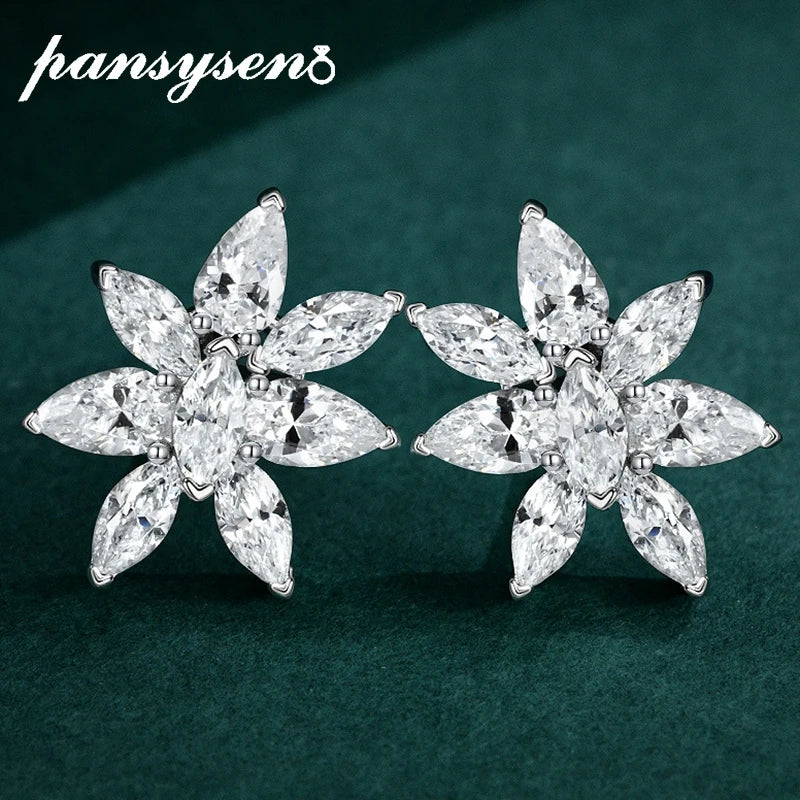 925 Silver 0.25CT Moissanite Diamond Stud Earrings Wedding Gift