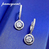 925 Silver 1CT Round Cut Diamond Clip Earrings Wedding Party Jewelry