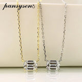 925 Silver Moissanite Pendant Necklace for Women Wedding Jewelry