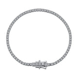 925 Silver 2MM Multicolor Tennis Bracelet