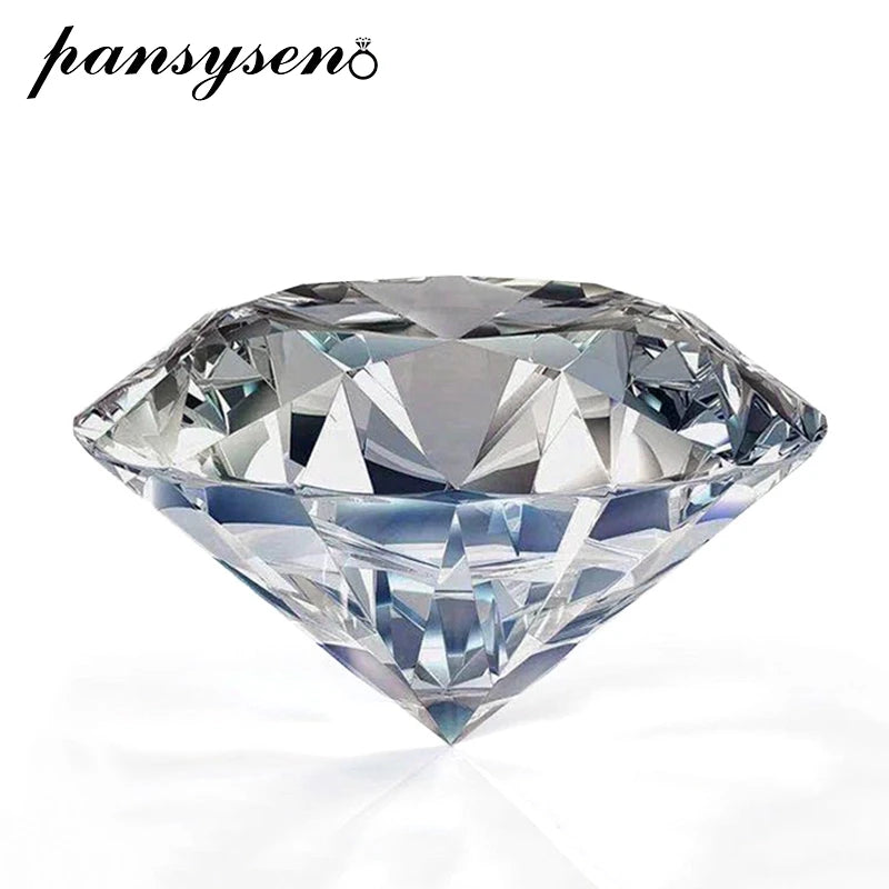 3EX Round 2.5 CT D VVS1 Moissanite Stone Pass Diamond Test