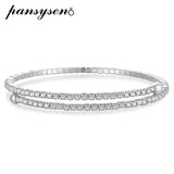 925 Silver Moissanite Diamond Bangle Women's Jewelry