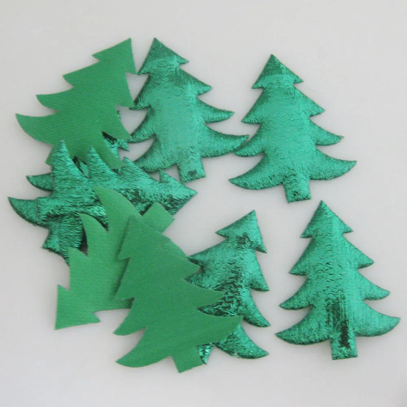 PANVEG 50Pcs Padded Cloth Christmas Tree DIY Craft Accessories