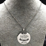 PAPA Stainless Steel Necklace for Men Dad Silver Pendant Jewelry