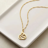 Paradise Calligraphy Necklace Stainless Steel Pendant