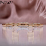 PATAYA 585 Rose Wedding Natural Zircon Bangle
