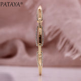 PATAYA 585 Rose Wedding Natural Zircon Bangle