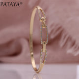 PATAYA 585 Rose Wedding Natural Zircon Bangle