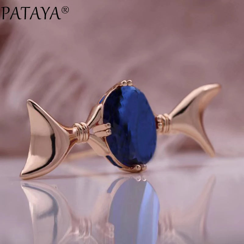 PATAYA Women Wedding Zircon 585 Rose Fine Brooch