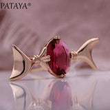 PATAYA Women Wedding Zircon 585 Rose Fine Brooch