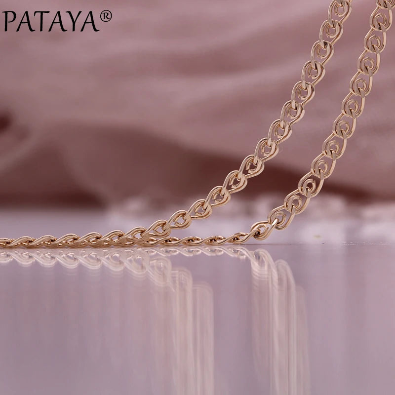 Rose Zircon Cross Necklace 585 Punk Pendant Jewelry
