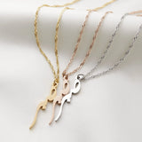 Patience Calligraphy Necklace Stainless Steel Allah Pendant Women Gift