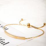 Geometric Chain Bangle Bracelet for Women - Charm Jewelry