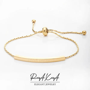 Geometric Chain Bangle Bracelet for Women - Charm Jewelry