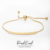 Geometric Chain Bangle Bracelet for Women - Charm Jewelry