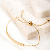 Geometric Chain Bangle Bracelet for Women - Charm Jewelry