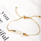 Geometric Chain Bangle Bracelet for Women - Charm Jewelry