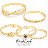 Stainless Steel Crystal Bracelet Cuff Bangle for Women