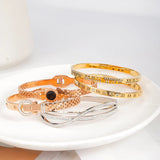 Stainless Steel Crystal Bracelet Cuff Bangle for Women