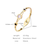 Stainless Steel Love Bracelet for Women with Cubic Zirconia