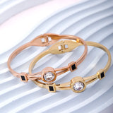 Stainless Steel Love Bracelet for Women with Cubic Zirconia