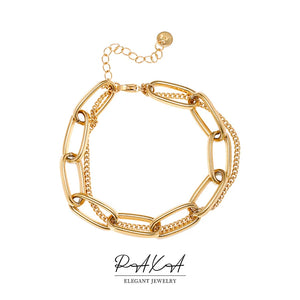 Thick Chain Link Bracelet for Women Silver Bracelet Jewelry Accessories