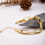 Thick Chain Link Bracelet for Women Silver Bracelet Jewelry Accessories