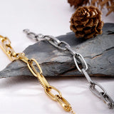 Thick Chain Link Bracelet for Women Silver Bracelet Jewelry Accessories