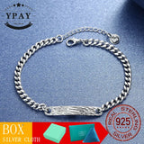925 Silver Bangles Mountains Trees Bracelet