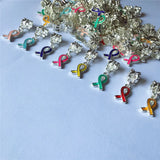 Ribbon Awareness Charms Pendants DIY Bracelet Jewelry