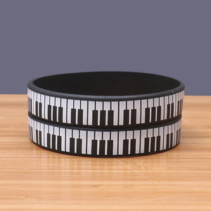 Piano Keys Concert Wristband Silicone Bracelets