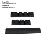 PBT Keycaps for K65 K70 K95 for G710+ Mechanical Gaming Keyboard, Black