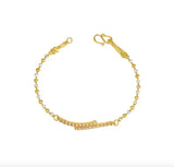 Charm Bracelet with Crystal Glass Beads