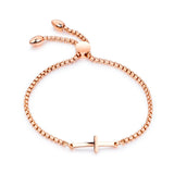 Adjustable Layered Steel Chain Bracelet