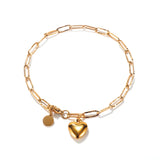 Adjustable Layered Steel Chain Bracelet