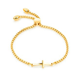Adjustable Layered Steel Chain Bracelet