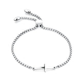 PC8 Stainless Steel Cross Bracelet for Women