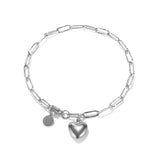 PC8 Vintage Charm Bangles Set Thin Chain Bracelets for Women