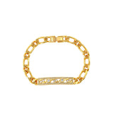 PC9 Layered Letter Initial Heart Bracelet 14K Jewelry