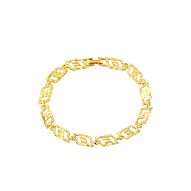 PC9 Layered Letter Initial Heart Bracelet 14K Jewelry
