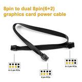 PCI-E 8 Pin to Dual 8 Pin(6+2 Pin) Power Supply Cable for V Series