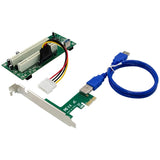 PCIe X1 to Dual PCI Adapter Card for Router 2.5Gbps