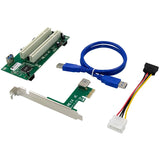 PCIe X1 to Dual PCI Adapter Card for Router 2.5Gbps
