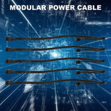 PCIe 8Pin to Dual 6+2Pin Modular Power Cable for RM Series PSU, 5 Pack