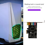 PCI-E Sound Card CMI8738 Chip 32/64 Bit Stereo 5.1 Desktop Built-in Sound Card