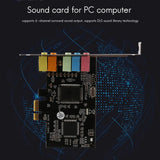 PCI-E Sound Card CMI8738 Chip 32/64 Bit Stereo 5.1 Desktop Built-in Sound Card