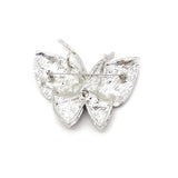 Autumn High-end Glass Zircon Butterfly Brooch