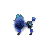 Plush Dog Poodle Brooch Banquet Party Jewelry Gift Dog Pin